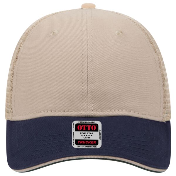 OTTO CAP 6 Panel Low Profile Mesh Back Trucker Hat Thumbnail