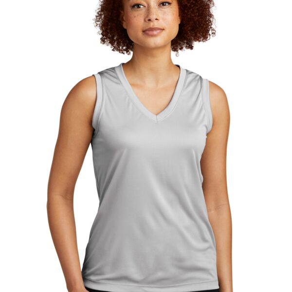 Ladies Sleeveless PosiCharge ® Competitor V Neck Tee Thumbnail
