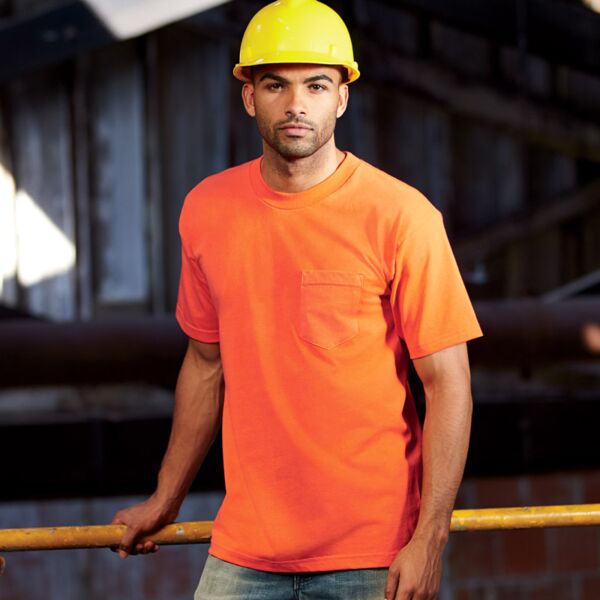 Adult Short-Sleeve Tee with Pocket Thumbnail