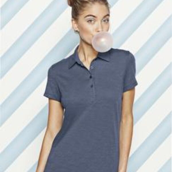 NEW District Made™ - Ladies Slub Polo. DM450 Thumbnail