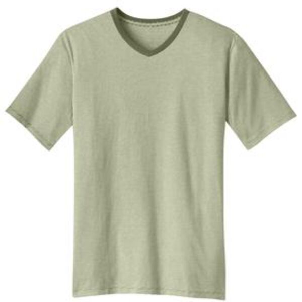 District Made™ - Mens Mini Stripe Notch Crew Tee. DM320  Thumbnail