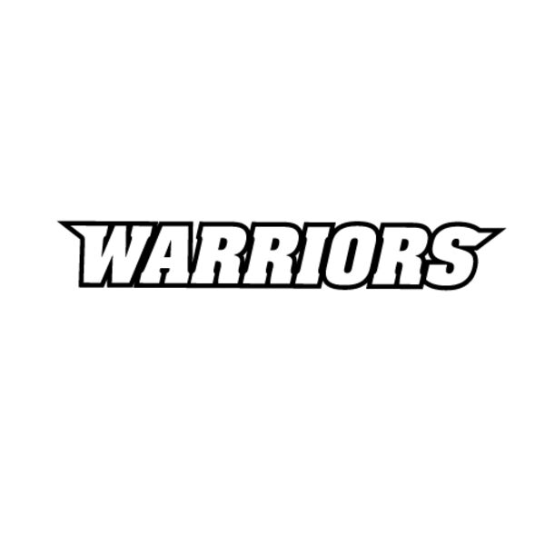 Warriors Text Black Thumbnail